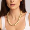 imageMartha Stewart Elegant Gold and Pearl Necklace 18 Inches For Women