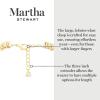 imageMartha Stewart Elegant Gold and Pearl Necklace 18 Inches For Women