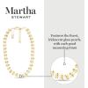 imageMartha Stewart Elegant Gold and Pearl Necklace 18 Inches For Women
