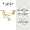 imageMartha Stewart Elegant Two Strand Gold and Pearl Necklace 18 Inches For Women