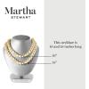 imageMartha Stewart Elegant Two Strand Gold and Pearl Necklace 18 Inches For Women