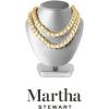imageMartha Stewart Elegant Two Strand Gold and Pearl Necklace 18 Inches For Women