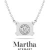 imageMartha Stewart Emerald Cut Lab Grown Diamond Solitaire Necklace in 14 Karat Gold Lab Grown Diamond Necklacewhitegold