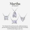 imageMartha Stewart Emerald Cut Lab Grown Diamond Solitaire Necklace in 14 Karat Gold Lab Grown Diamond Necklacewhitegold