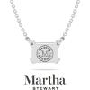 imageMartha Stewart Emerald Cut Lab Grown Diamond Solitaire Necklace in 14 Karat Gold Lab Grown Diamond Necklacewhitegold