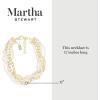 imageMartha Stewart Five Strand Pearl and Chain Twisted Necklace In Gold For Women