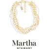 imageMartha Stewart Five Strand Pearl and Chain Twisted Necklace In Gold For Women