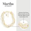 imageMartha Stewart Five Strand Pearl and Chain Twisted Necklace In Gold For Women