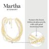 imageMartha Stewart Five Strand Pearl and Gold Ball Twisted Necklace In Gold For Women