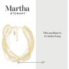 imageMartha Stewart Five Strand Pearl and Gold Ball Twisted Necklace In Gold For Women