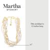 imageMartha Stewart Five Twisted Strand Pearl and Chain Necklace In Gold For Women