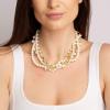 imageMartha Stewart Five Twisted Strand Pearl and Chain Necklace In Gold For Women