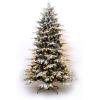 imageMartha Stewart Flocked Natural PreLit Artificial Christmas TreeClear White Lights
