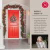 imageMartha Stewart Flocked Natural PreLit Artificial Christmas TreeClear White Lights
