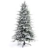 imageMartha Stewart Flocked Natural PreLit Artificial Christmas TreeClear White Lights