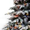 imageMartha Stewart Flocked Natural PreLit Artificial Christmas TreeMulticolored Lights