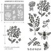 imageMartha Stewart Flora and Fauna Stencils Stamps and Tools Kit 13 pcFlora  Fauna