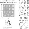 imageMartha Stewart Flora and Fauna Stencils Stamps and Tools Kit 13 pcModern Fonts