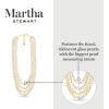 imageMartha Stewart Four Strand Pearl and Chain Necklace In Gold For Women
