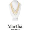 imageMartha Stewart Four Strand Pearl and Chain Necklace In Gold For Women
