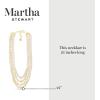 imageMartha Stewart Four Strand Pearl and Chain Necklace In Gold For Women