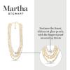 imageMartha Stewart Four Strand Pearl and Chain Necklace In Gold Long For Women