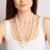 imageMartha Stewart Four Strand Pearl and Chain Necklace In Gold Long For Women