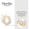 imageMartha Stewart Four Strand Pearl and Gold Ball Bracelet 7 Inches For Women