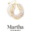 imageMartha Stewart Four Strand Pearl and Gold Ball Bracelet 7 Inches For Women