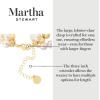 imageMartha Stewart Four Strand Pearl and Gold Ball Bracelet 7 Inches For Women