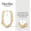 imageMartha Stewart Four Twisted Strand Pearl and Chain Necklace In Gold For Women