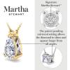 imageMartha Stewart Heart Shape Lab Grown Diamond Solitaire Necklace in 14 Karat Gold Lab Grown Diamond Necklacewhitegold