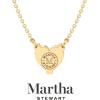 imageMartha Stewart Heart Shape Lab Grown Diamond Solitaire Necklace in 14 Karat Gold Lab Grown Diamond Necklaceyellowgold