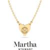 imageMartha Stewart Heart Shape Lab Grown Diamond Solitaire Necklace in 14 Karat Gold Lab Grown Diamond Necklaceyellowgold