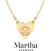 imageMartha Stewart Heart Shape Lab Grown Diamond Solitaire Necklace in 14 Karat Gold Lab Grown Diamond Necklaceyellowgold