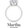 imageMartha Stewart Heart Shape Lab Grown Diamond Solitaire Ring Diamond Engagement Ring in 14 Karat Goldwhitegold