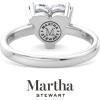 imageMartha Stewart Heart Shape Lab Grown Diamond Solitaire Ring Diamond Engagement Ring in 14 Karat Goldwhitegold