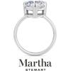 imageMartha Stewart Heart Shape Lab Grown Diamond Solitaire Ring Diamond Engagement Ring in 14 Karat Goldwhitegold