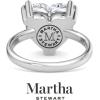imageMartha Stewart Heart Shape Lab Grown Diamond Solitaire Ring Diamond Engagement Ring in 14 Karat Goldwhitegold