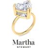 imageMartha Stewart Heart Shape Lab Grown Diamond Solitaire Ring Diamond Engagement Ring in 14 Karat Goldyellowgold
