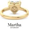 imageMartha Stewart Heart Shape Lab Grown Diamond Solitaire Ring Diamond Engagement Ring in 14 Karat Goldyellowgold