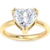 imageMartha Stewart Heart Shape Lab Grown Diamond Solitaire Ring Diamond Engagement Ring in 14 Karat Goldyellowgold