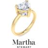 imageMartha Stewart Heart Shape Lab Grown Diamond Solitaire Ring Diamond Engagement Ring in 14 Karat Goldyellowgold