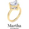 imageMartha Stewart Heart Shape Lab Grown Diamond Solitaire Ring Diamond Engagement Ring in 14 Karat Goldyellowgold