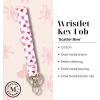 imageMartha Stewart Holiday Theme Wristlet for Keychain and Keys Cute Festive Key Holder Bracelet Bows