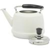 imageMartha Stewart Kingstree Large 2 Qt Heavy Gauge Stainless Steel Tea Kettle  Linen White ExteriorLinen White