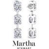imageMartha Stewart Lab Grown Diamond Earrings Oval Shape Drop Style 14K Gold Fine Jewelry for Womenwhitegold