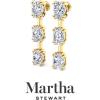 imageMartha Stewart Lab Grown Diamond Earrings Oval Shape Drop Style 14K Gold Fine Jewelry for Womenyellowgold