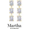 imageMartha Stewart Lab Grown Diamond Earrings Oval Shape Drop Style 14K Gold Fine Jewelry for Womenyellowgold