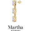 imageMartha Stewart Lab Grown Diamond Earrings Oval Shape Drop Style 14K Gold Fine Jewelry for Womenyellowgold